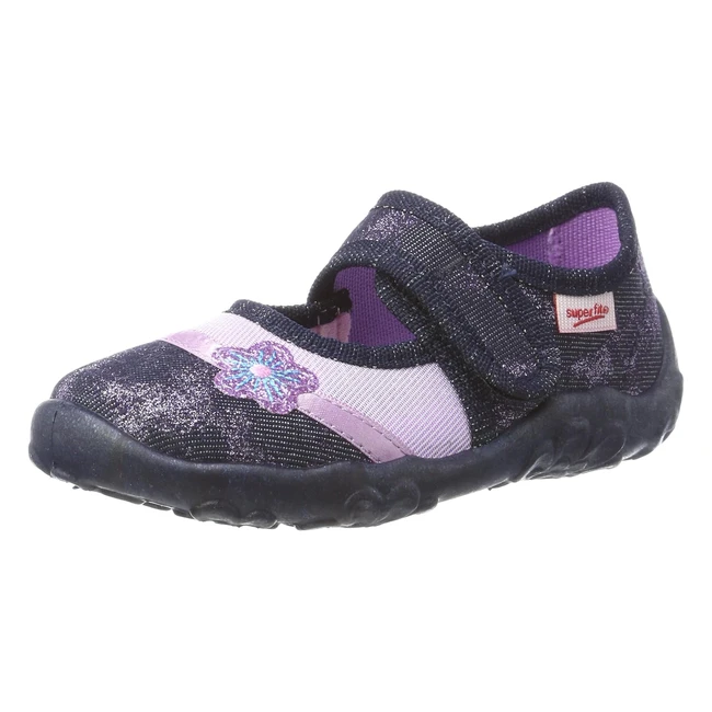 Chaussons Fille Superfit Bonny Bleu Ocean Kombi_284 - Taille 33 EU