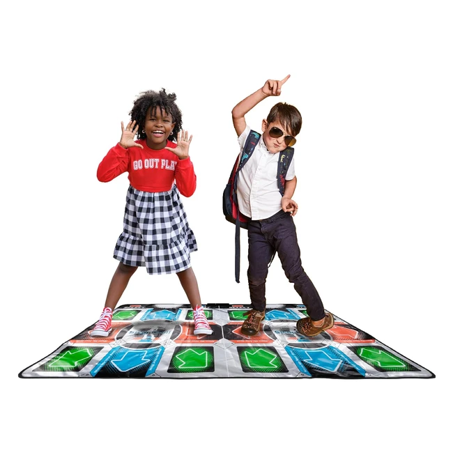 Dance Mat 2 Player for TV  Plug and Play  9 Retro Games  110 Songs  Fun for 