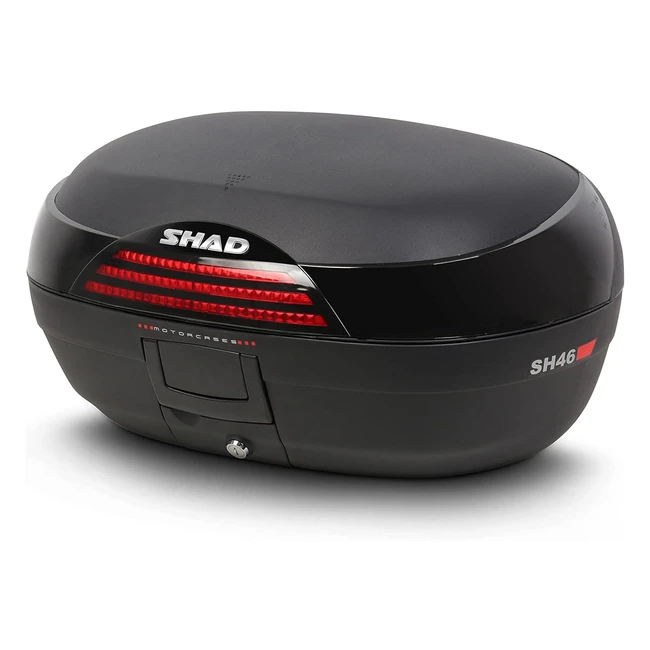 Shad SH46 - Baúl Moto Negro - Capacidad para 2 Cascos - Ref. D0B46200