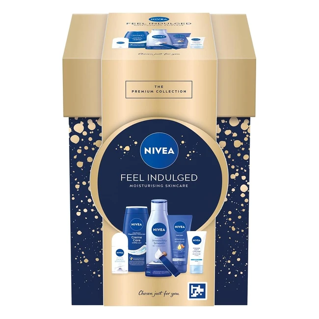 Nivea Feel Indulged Skincare Gift Set - Moisturising, Vitamin C & E, 24h Moisture, 48h Protection
