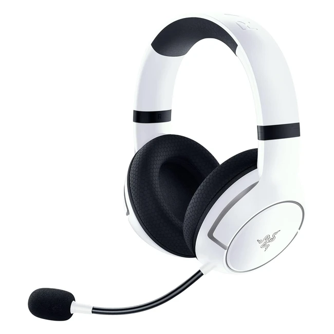 Razer Kaira Hyperspeed Wireless Gaming Headset - Triforce 50mm Drivers - Hyperclear Mic - Flowknit Memory Foam Cushions - White