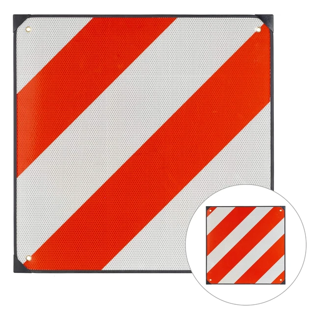 Panneau d'avertissement Italie et Espagne 50x50cm - Tableau 2 en 1 réflectif porte vélos aluminium 10029469