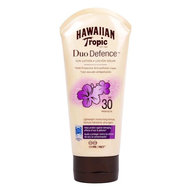Hawaiian Tropic Duo Defence SPF 30 - Protezione Solare e Antinquinamento 180ml