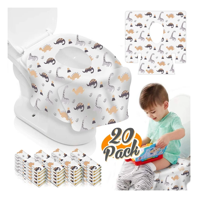 Coprisedili monouso per WC Taope 20pcs - Extra Grande, Impermeabili, Antibatterici