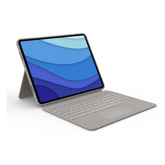 Funda Teclado Espaol Combo Touch Sand pour iPad Pro 129 5 Gen - Logitech