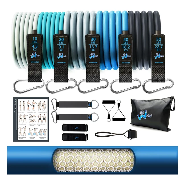 Weue Resistance Band Safety Tube - Exercise Band for Fitness Workout - Up to 150lbs