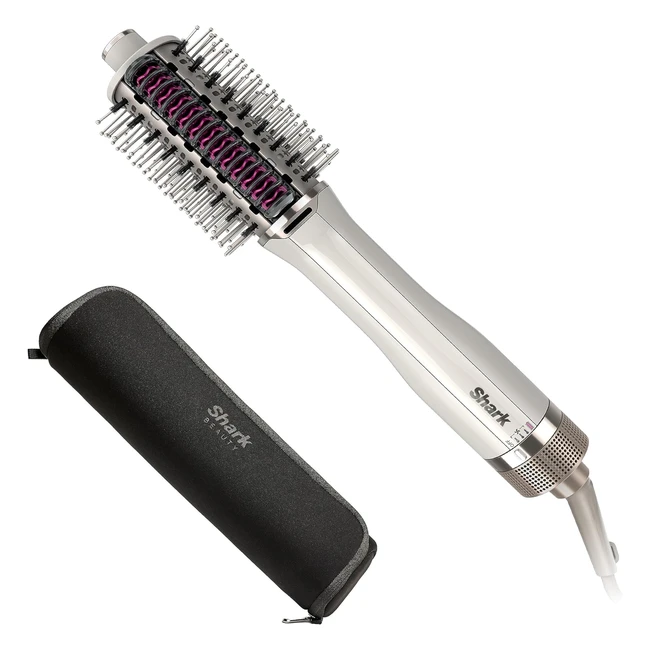 Shark SmoothStyle Heated Brush & Comb - Hot Air Brush with 3 Temperatures - Silk HT212UK