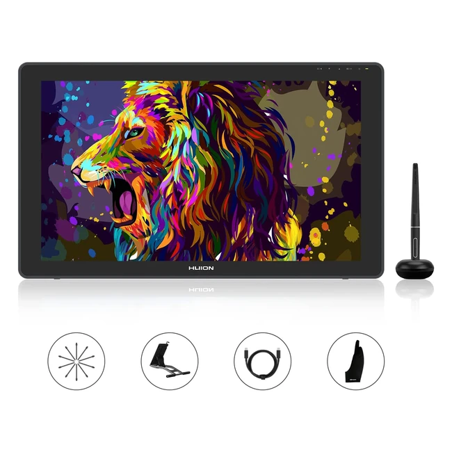 Huion Kamvas 22 Plus Grafiktablett mit Display, QD-Bildschirm, 140% sRGB, Android-Unterstützung