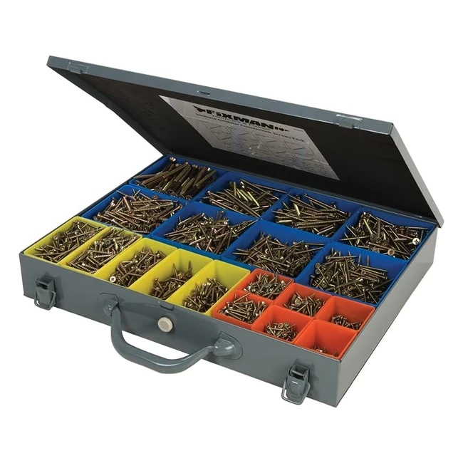 Mallette de vis tte fraise bichromates Fixman 640485 - 3400 pices