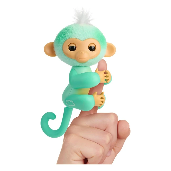 Fingerlings 2023 Interactive Baby Monkey - Reacts to Touch, 70 Sounds & Reactions - Ava Teal