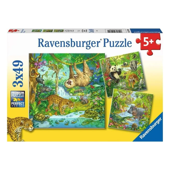 Ravensburger Puzzle Enfant 5180 - Animaux Mignons, Licornes Magiques, Dinosaures Fascinants