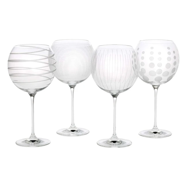 Mikasa SW910400 Cheers Balloon Goblet Wine Glass Set - Crystal, 24oz - Set of 4