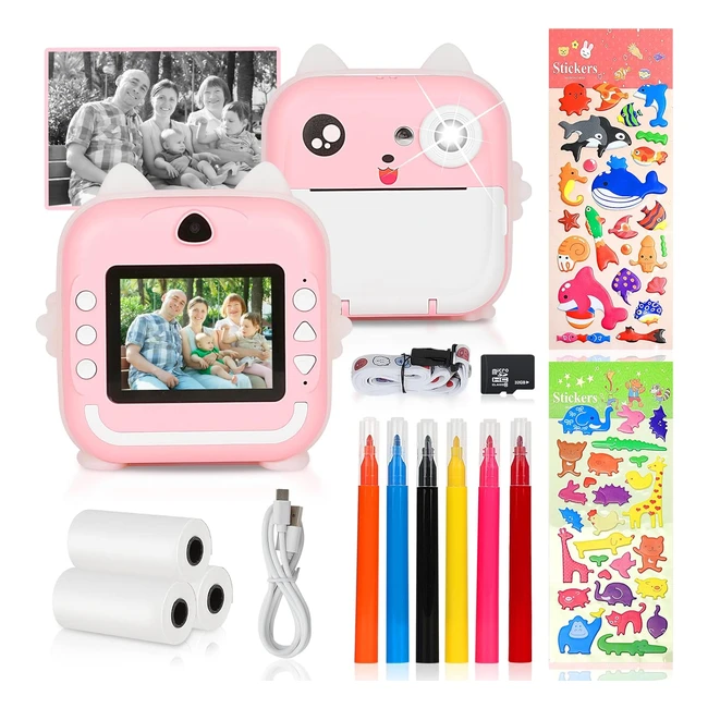 Cámara Fotos Instantáneas para Niños - 24 HD 1080p - Regalos para Niños y Niñas