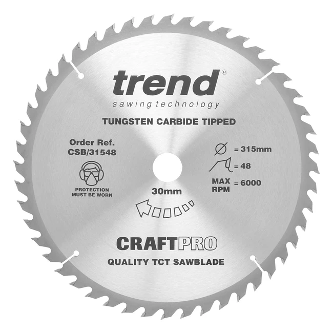 Lame de scie circulaire TCT Trend CraftPro - 315mm x 48 dents