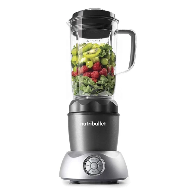 Nutribullet NB282001008DG Select 1000S - Frullatore Compatto ed Estrattore di Nutrienti in Uno - 2 Velocità - Funzione Pulse - Funzione Estrazione - Grigio Scuro