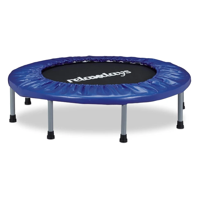 Cama Elstica Fitness Plegable Relaxdays - Mejora Equilibrio y Condicin Fsi