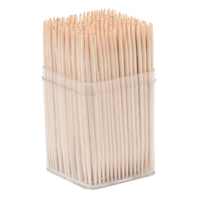 Lot de 300 cure-dents en bois Fackelmann 57649 - Pic en bois 65 cm