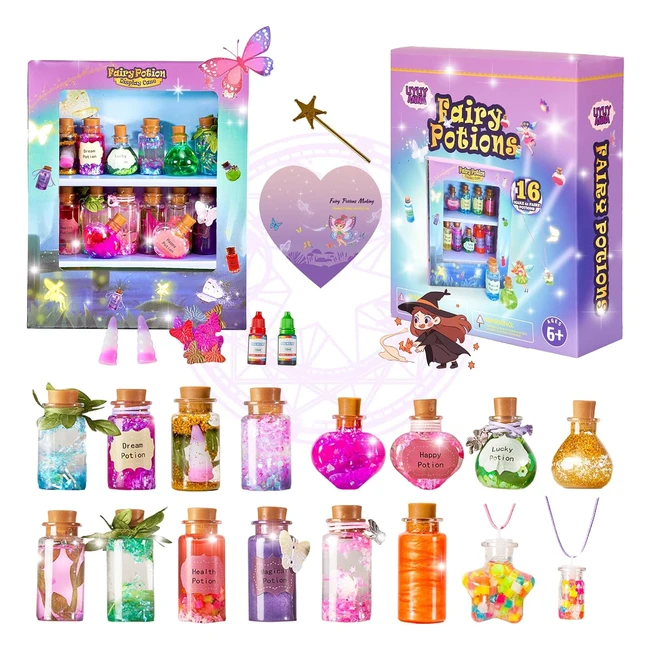 Kit Manualidades Niños - Pociones Mágicas Hadas - Regalo Creativo 4-10 años