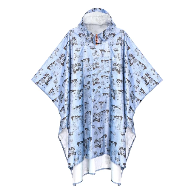 Anyoo Poncho Léger Imperméable Réutilisable avec Capuche - Idéal pour l'Extérieur