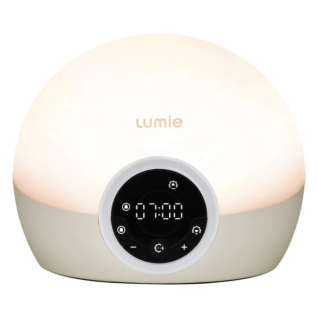 Lumie Bodyclock Spark 100 - Wakeup Light Alarm Clock with Sleep Sunset - WhiteO
