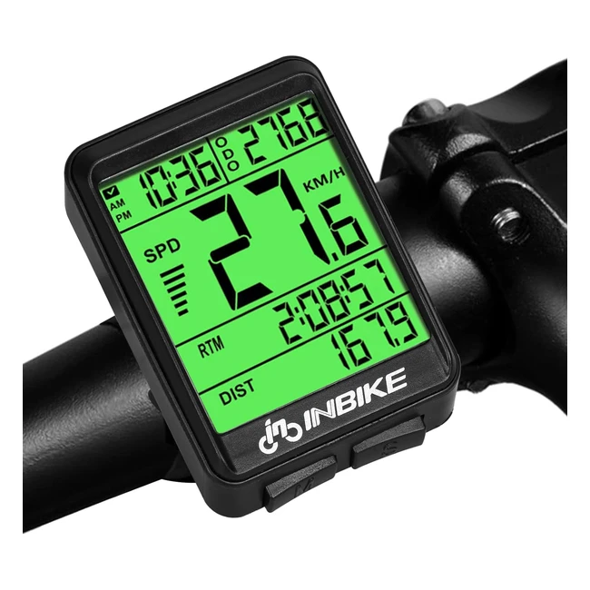 Compteur Vélo Sans Fil Ip54 Étanche avec Écran LCD Multifonction - Maozhbo