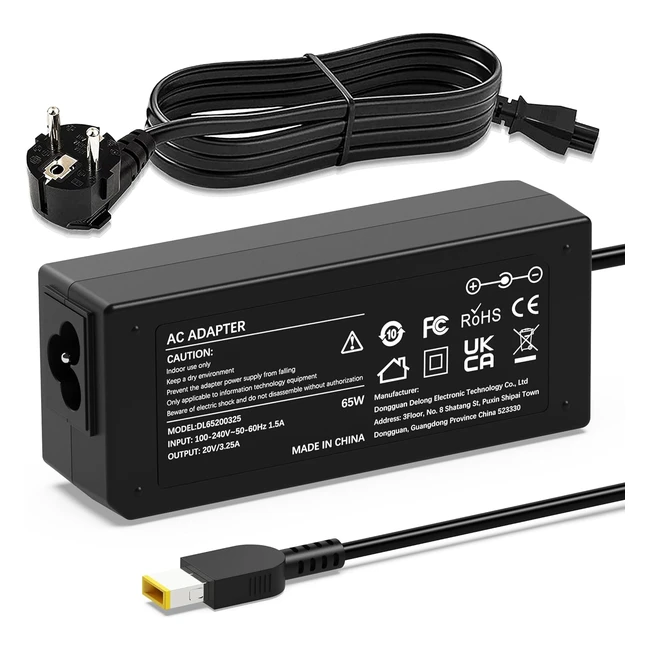 Chargeur Lenovo ThinkPad T440 T440s T450 T450s T460 T470 T470s X240 X250 X260 X270 G50 G70 Ideapad Flex 2 3 14 15 Yoga 11 11s ADLX65NLC2A ADLX65NCC2A