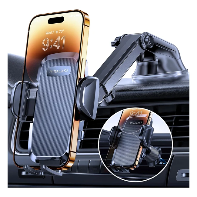 Soporte Móvil Coche Miracase - Ventosa Doble - Universal para Smartphone