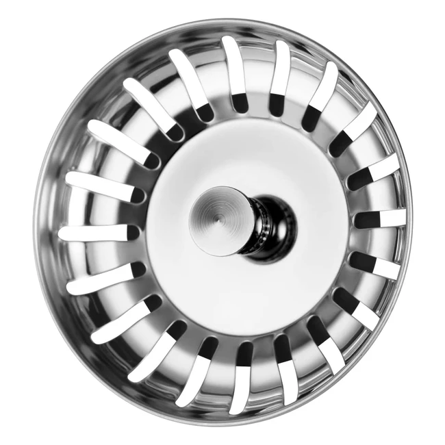 Filtre vier cuisine 80mm avec drain et filtre en acier inoxydable 304