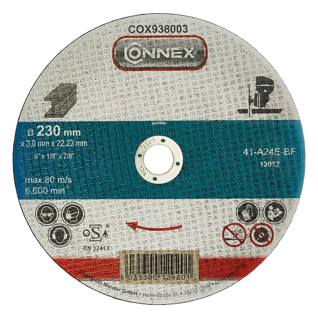 Disque trononneur multicolore 230 mm - Set de 5 pices - Connex COX938008