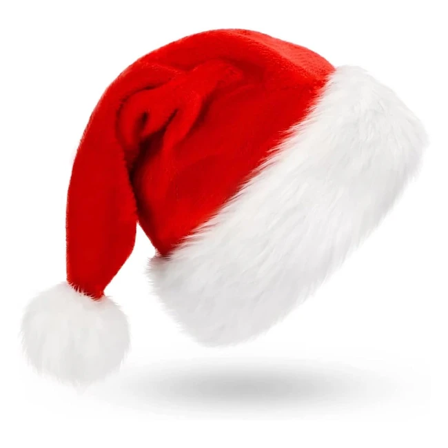 Cappello Babbo Natale per Bambini - Ptsaying - Rosso e Bianco - Feste di Natale e Capodanno