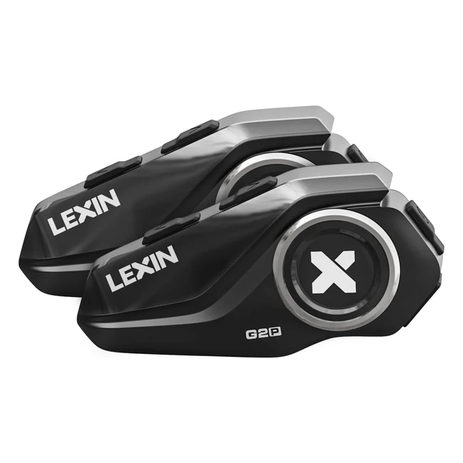 Lexin 2X G2P Intercomunicador Casco Moto Bluetooth  6 Cubiertas Reemplazables 