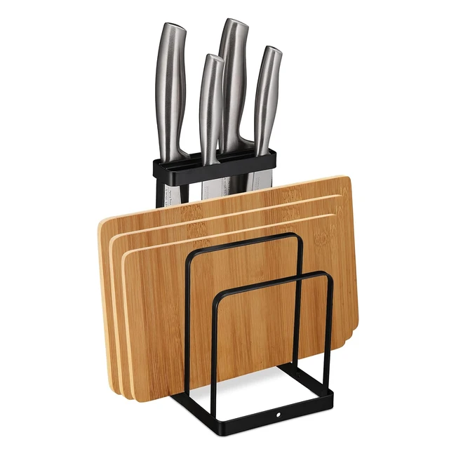 Support planche dcouper 2 en 1 Relaxdays mtal noir - Rfrence XXXX - Or