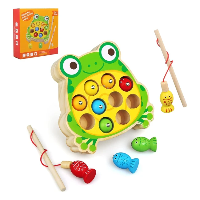 Juguetes Educativos Montessori - Juego de Pesca Magnético de Madera - Regalo Cumpleaños Niños 2-5 Años