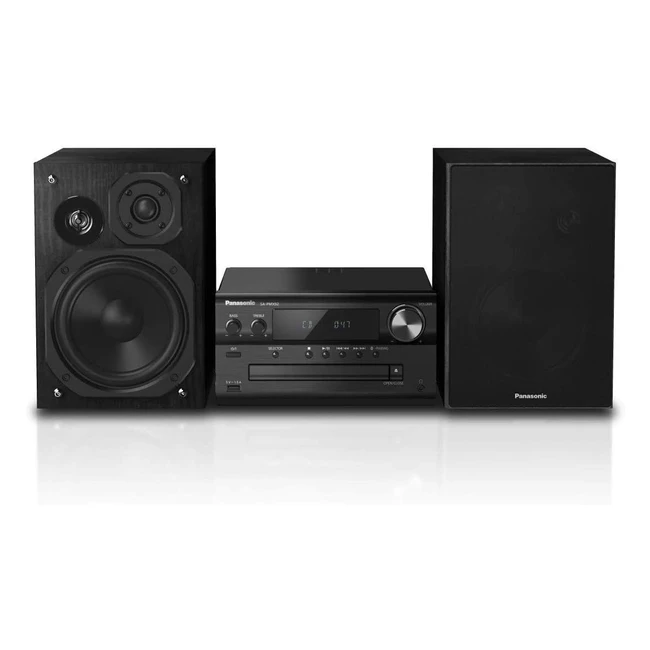Panasonic Microchaîne DAB SCPMX92EGK I 120W Enceinte 3 Voies Audio Haute Résolution DAB Bluetooth Aux-in Autoplay Entrée Optique USB DAC Noir