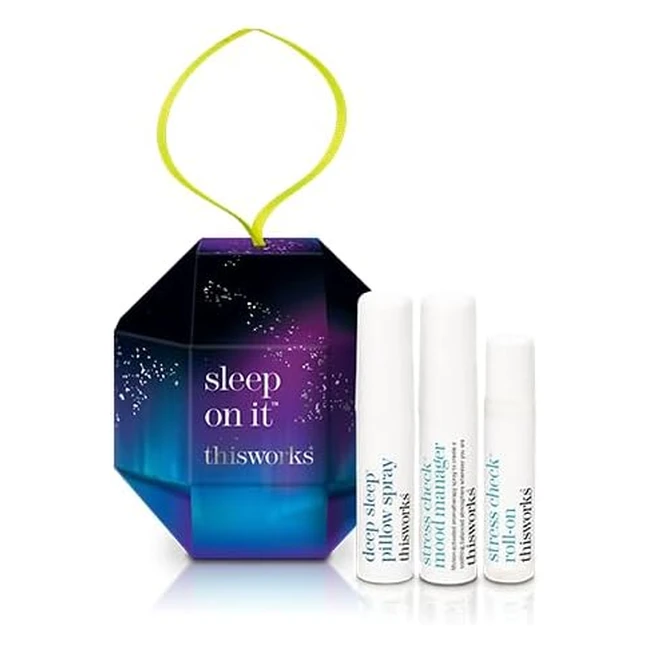 Sleep On It Trio Gift Set - Mini Deep Sleep Pillow Spray, Stress Check Mood Manager Spray, Aromatherapy Pulse Point Rollerball