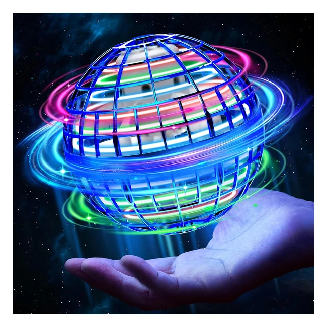 Flying Orb Ball Toys Boomerang Ball 360° Rotating Hand Controlled Hover Ball with LED Lights UFO Smart Sensor Flying Ball