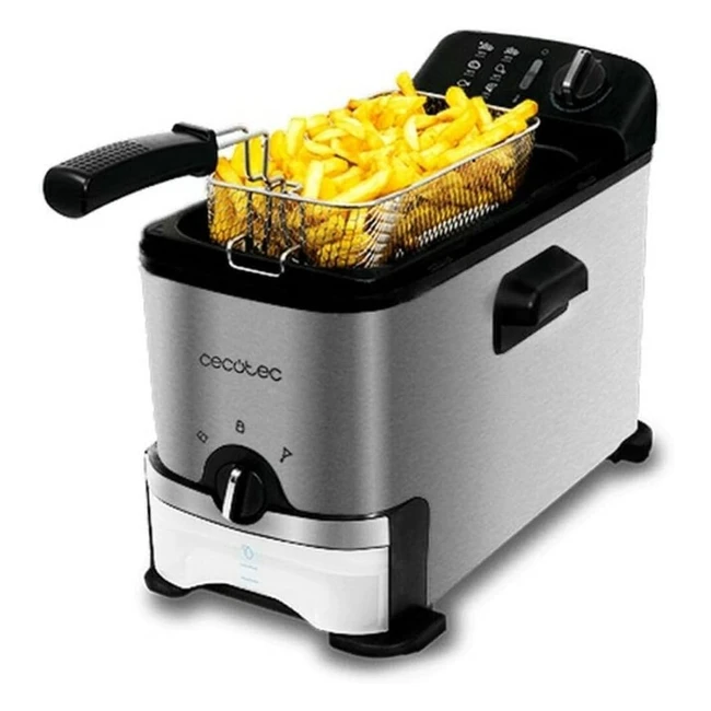 Cecotec Elektrische 3L Fritteuse CleanFry 3000 Edelstahl - Jetzt kaufen!