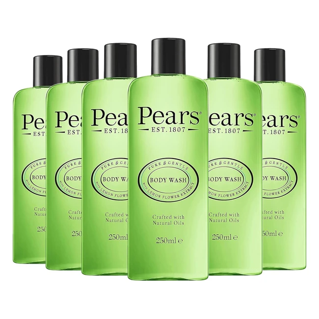 Pears Soft Fresh Lemon Flower Extract Body Wash 250ml - 6 Pack
