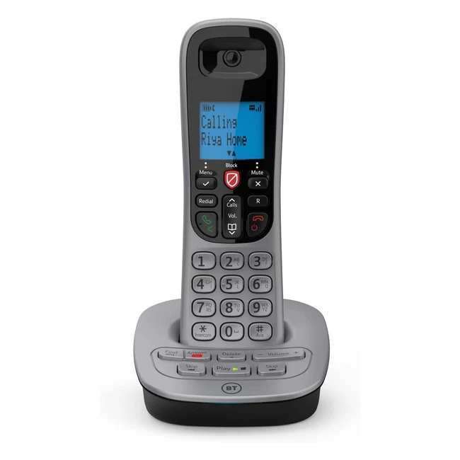 BT 7660 Cordless Landline House Phone - Nuisance Call Blocker, Digital Answer Machine - Single Handset Pack