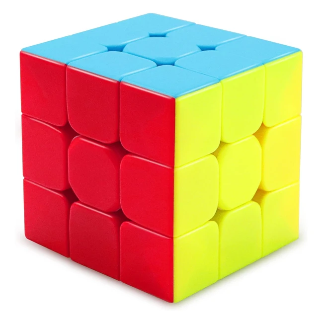 Cube Magique Speed Cube Sans Autocollant - Original Puzzle 3x3 - Cadeau de Noël pour Enfants et Adultes