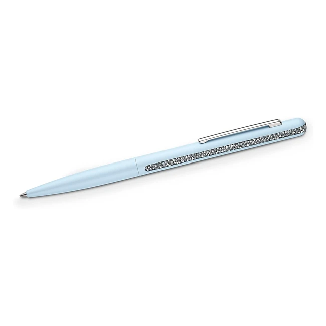 Swarovski Crystal Shimmer Kugelschreiber Lichtblau Chrombeschichtet mit elega