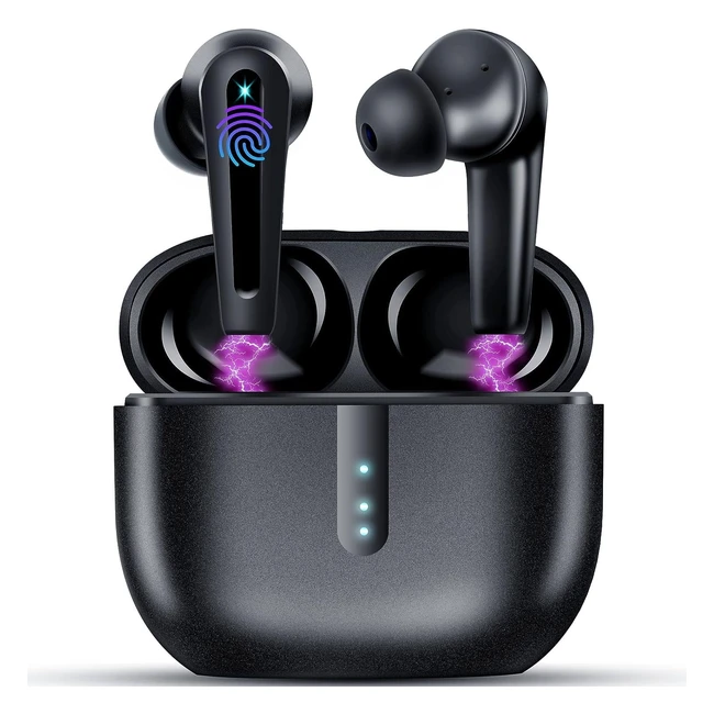 Auriculares Inalámbricos Bluetooth 51 Hifi - Reducción de Ruido - Control Táctil - IPX7 - Para iOS Android