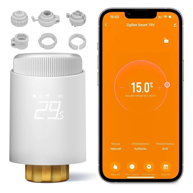 Avatto Heizkrperthermostat - Digitale Anzeigerichtung - Zigbee Smart Thermosta