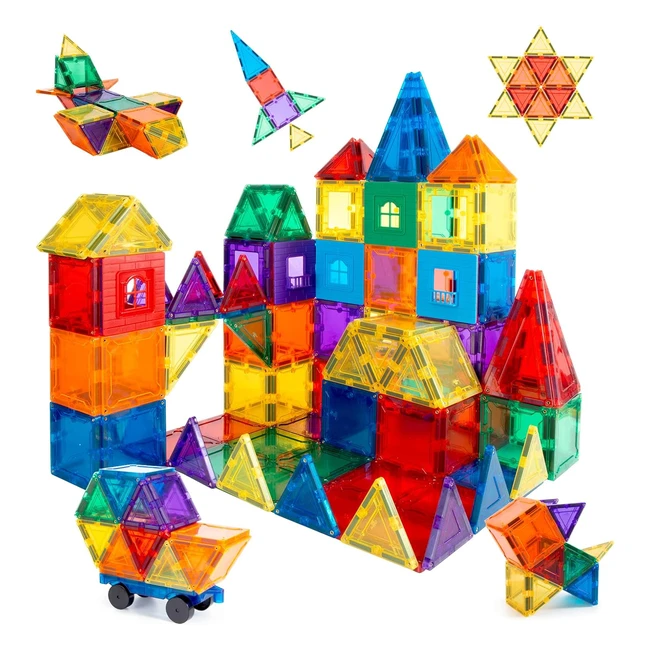 Children Hub 46pcs Magnetic Building Set - Educational STEM Toys for Kids