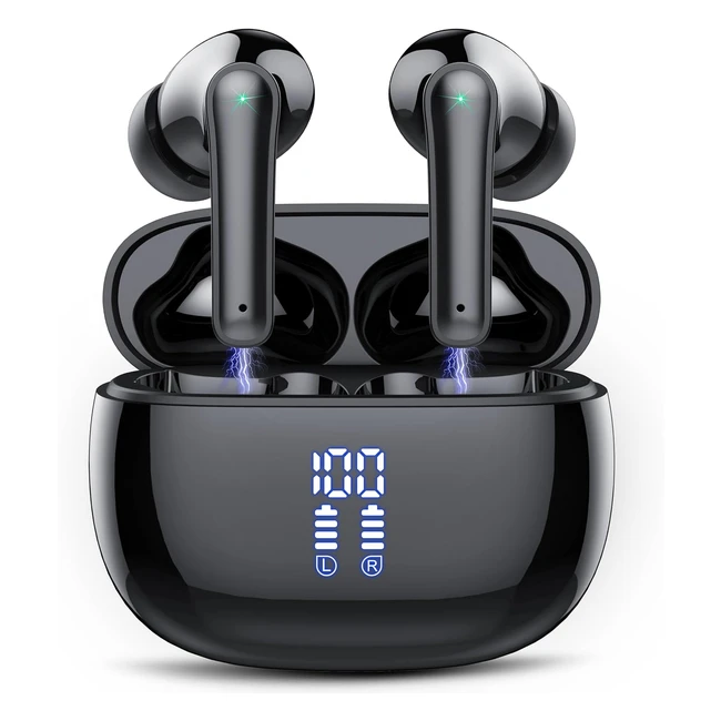 Cuffie Bluetooth 2023 Nuovo - Stereo Hifi 53 - Driver Dinamico 13mm - Suono Nitido - 48 Ore di Riproduzione