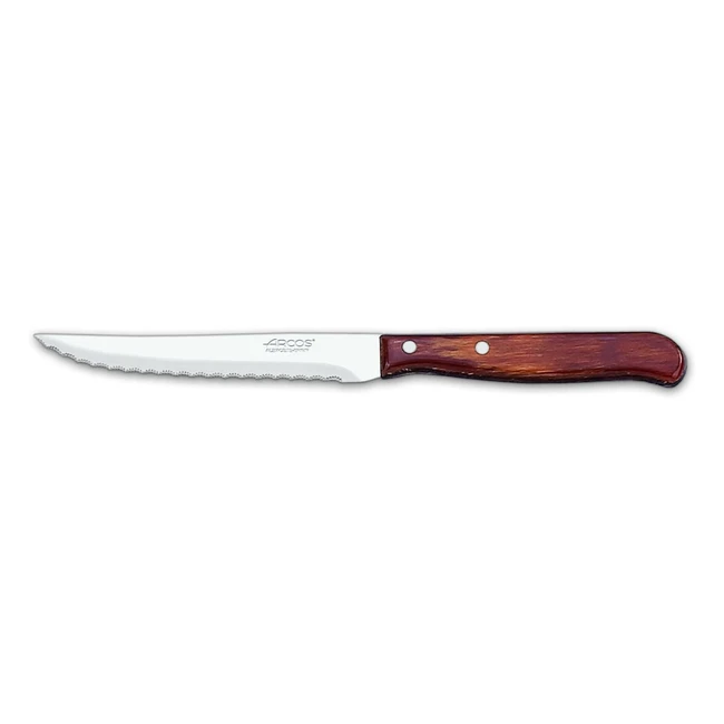 Coltello Bistecca Arcos Serie Latina Nitrum 105 mm - Lama Acciaio Inossidabile - Manico Legno Compresso