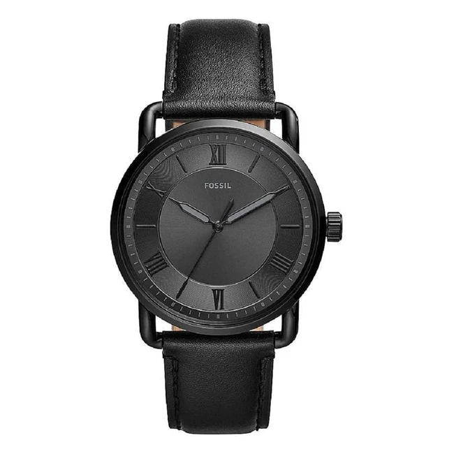 Reloj Fossil Copeland 42mm - Movimiento de Cuarzo - Acero Negro - Correa de Piel - FS5666