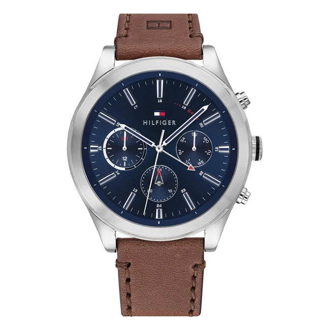Reloj Tommy Hilfiger Hombre - Analógico Multifunción - Cuero o Acero Inoxidable - Ref. 1791741