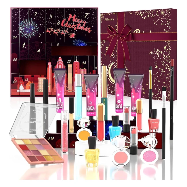 Calendrier de l'Avent Beauté 2023 - Maquillage Femme - 24 Cadeaux de Noël Surprises
