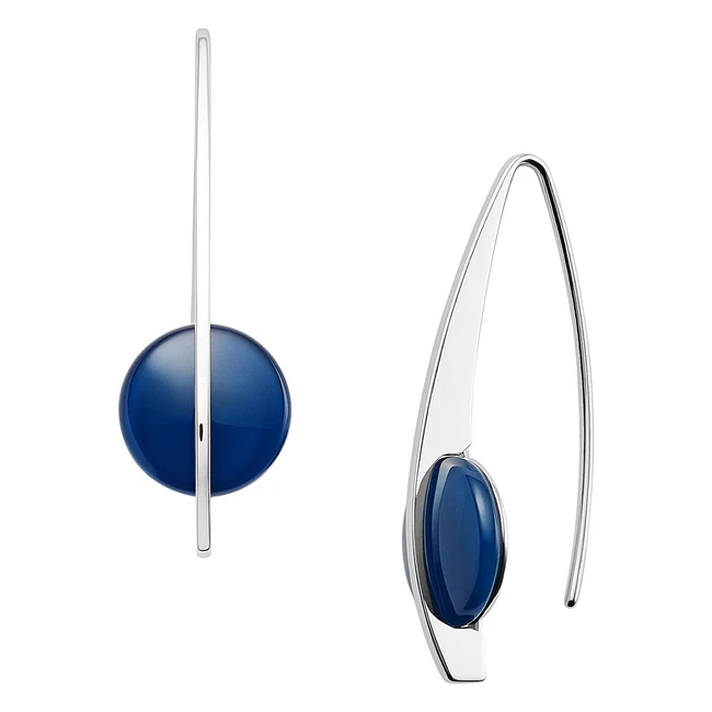 Boucles d'oreilles Skagen en acier inoxydable avec verre de mer - Réf. SKJ1293040